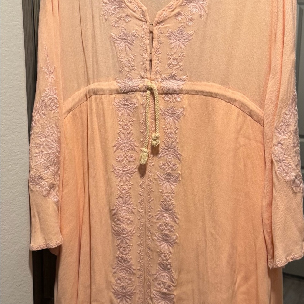 Elegant Peach High Low Dress